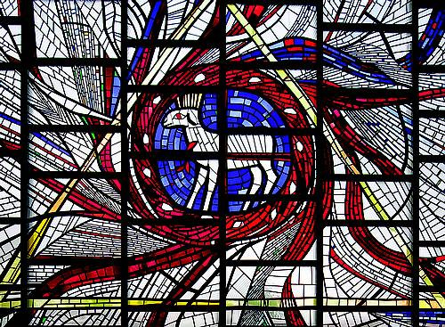 Rückseitiges Kirchenfenster 